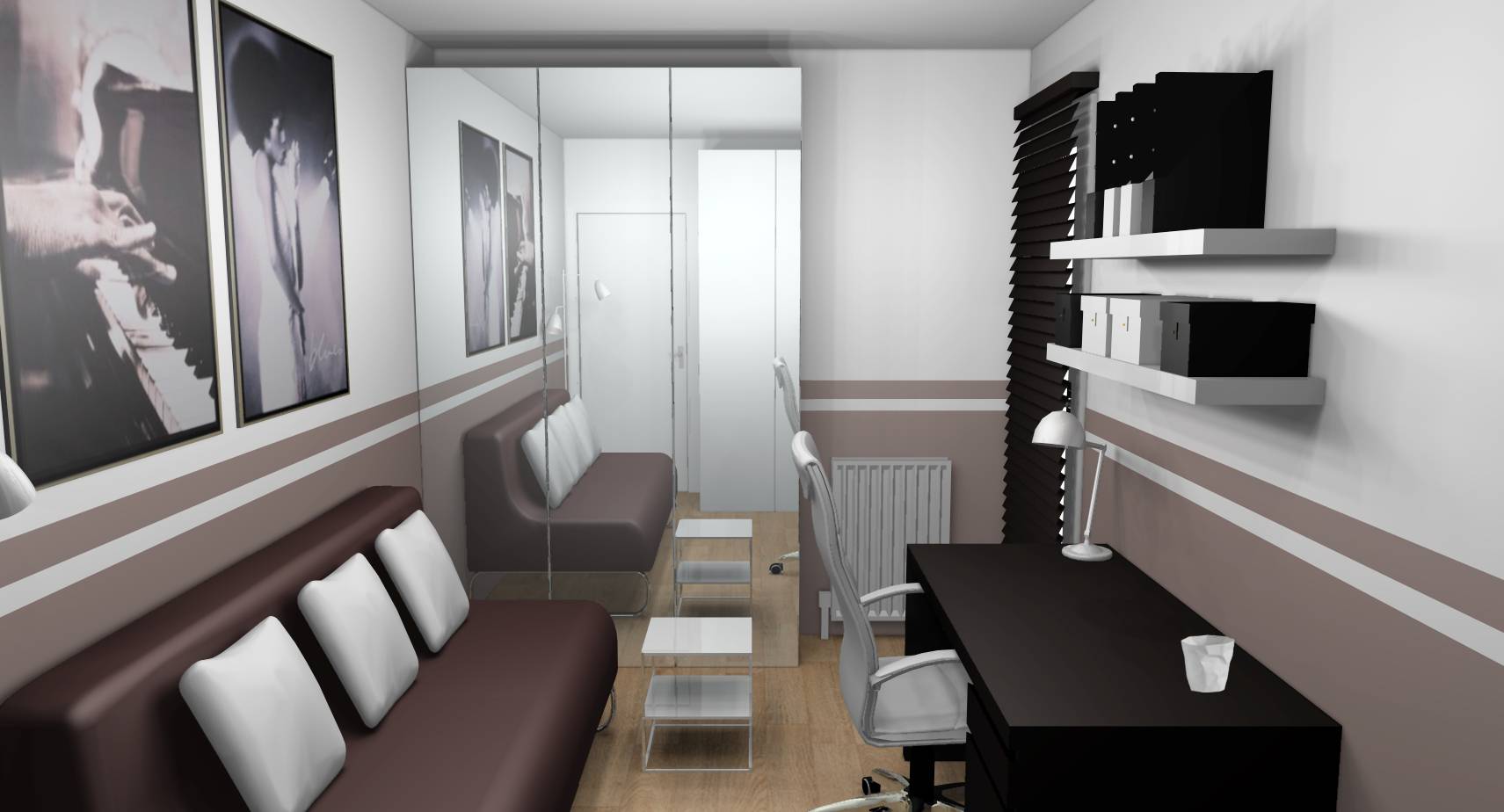 Décoration d'intérieur d'une chambre d'amis bureau à damarie les ...