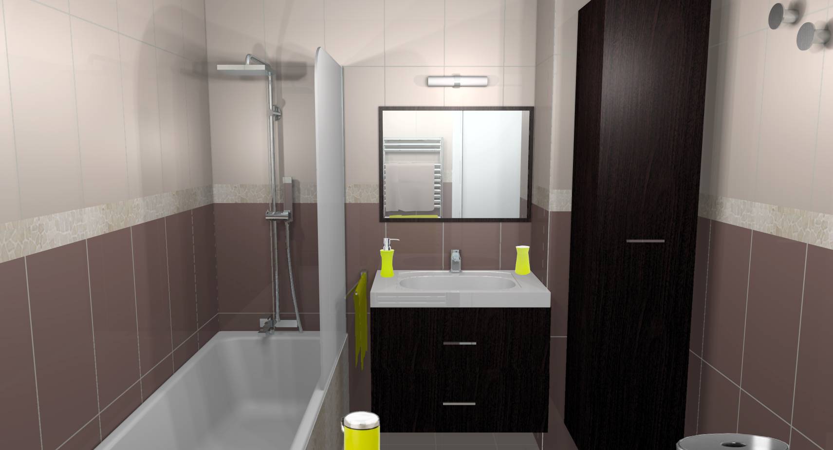 Déco salle de bain taupe