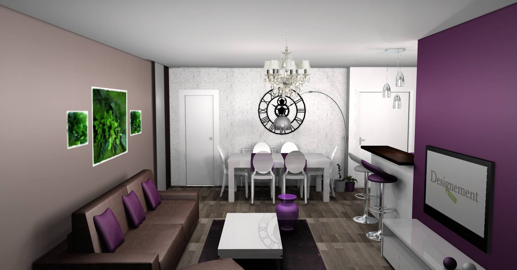 Décoration sur plan d'un appartement 3 pièces à villiers sur marne ...