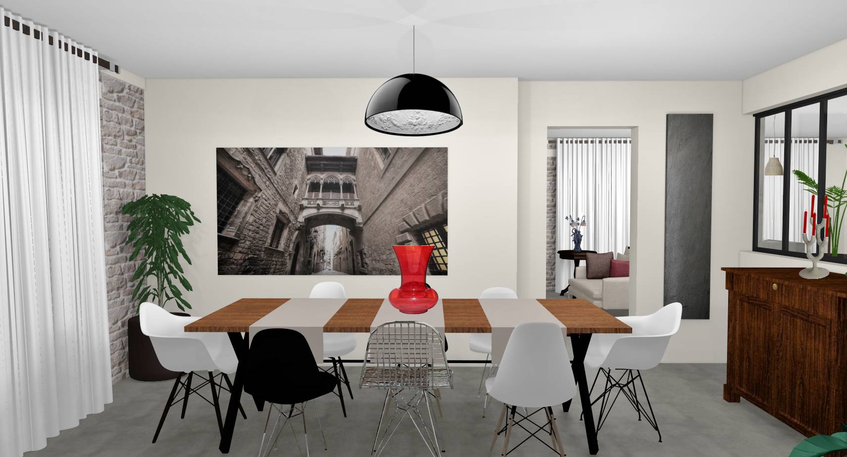 Décoration d'intérieur d'une salle à manger à linas (91 ...