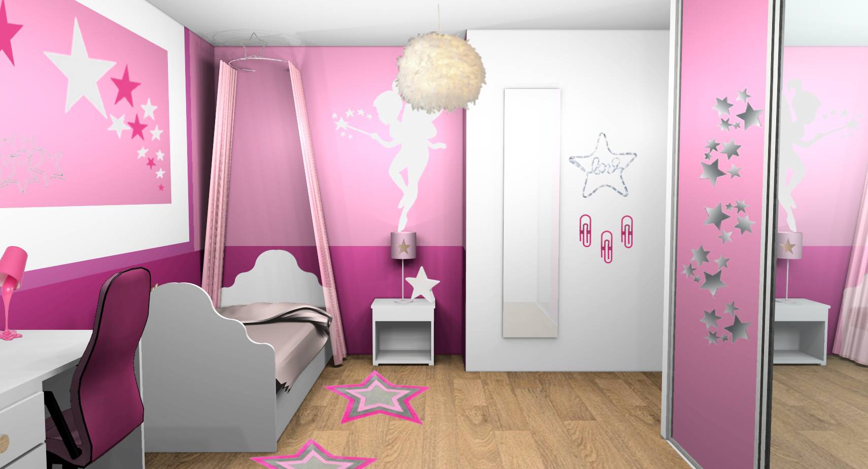 Décoration d'intérieur d'une chambre de petite fille à vaux le ...