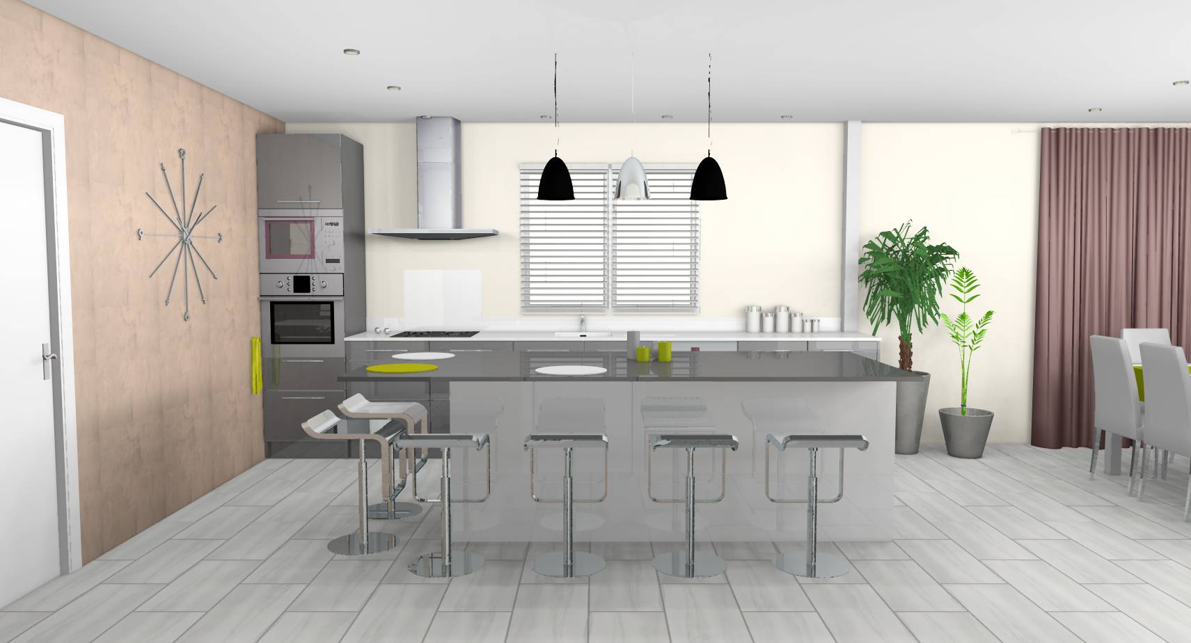 Déco cuisine americaine design